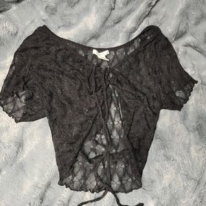 bollozo black blouse size large